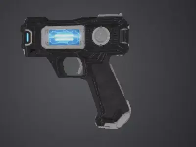 Sci-Fi Energy SMG  Game Ready PBR FBX OBJ GLB Low-poly 3D model