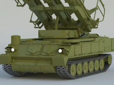 2K12 Kub SA-6 Gainful 3D model