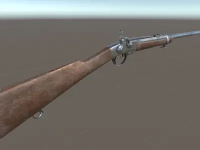 Smith Carabine Low-poly 3D model