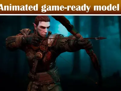 Archer Lambert Game Ready Model Low-poly 3D model