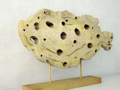 Cutout Fish Decor 3D model