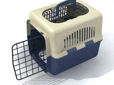 pet cage 01 3D model