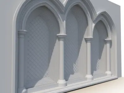 Gothic Window 010 3D model