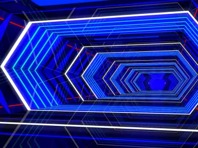 Sci Fi Corridor Futuristic 3D model get