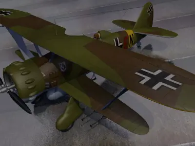 Henschel Hs-123 A-1 3D model