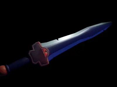Game Sword Low-poly Free low-poly 3D model