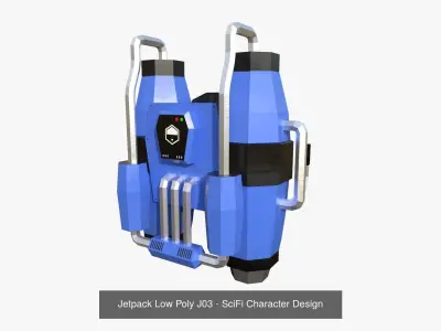 05 Jetpack Low Poly J Collection - SciFi Character Design purchase