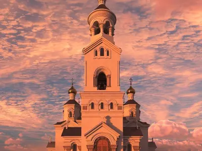 Orthodox church 3D model