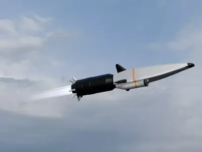 Hypersonic missile 3D model