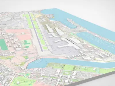 San Diego International Airport California United States 3D model