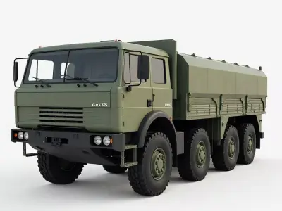 Military Toy Truck for Kids 3d model Low-poly 3D model