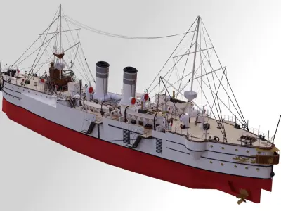 Classic Yacht 3D model