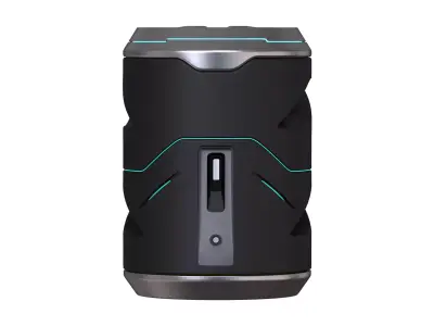 Portable Bluetooth Speaker High poly 3D Model 3D model