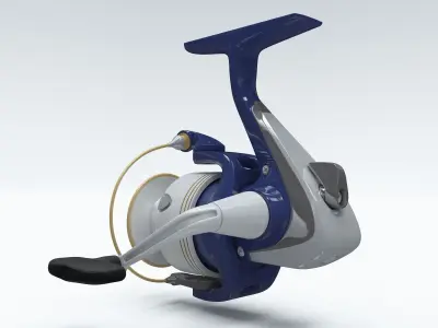 spinning reel 3D model