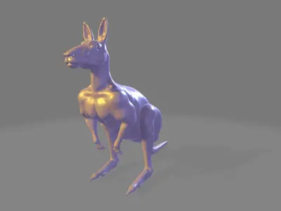 Muscular Kangaroo 3D model