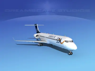 Comac ARJ21-700 Shandong Airlines 3D model