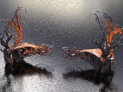 King Arthur Ivy vine bridges 3D model