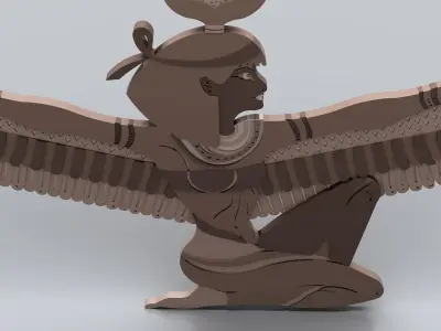 Egyptian Symbols - 053 Low-poly 3D model