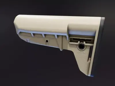 BCM Stock Mod 2 Low-poly 3D model