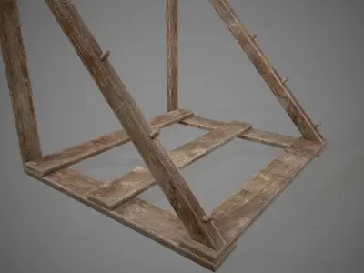 Medieval Weapon Market 01 Low-poly 3D model