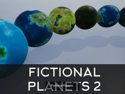 13 Fictional Planets Collection 3D Model Pack purchase