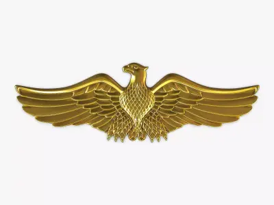 Eagle Insignia Gold 3D model
