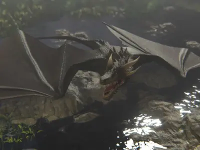Dragon game of thrones 3D model