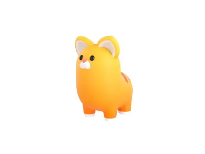 Cat Character 3D model