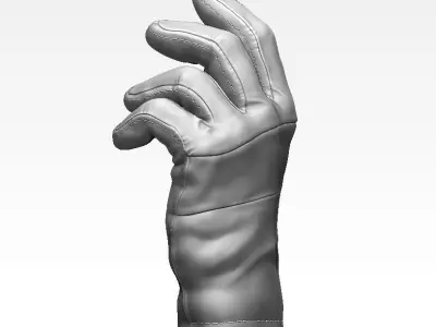 Tactical Gloves Low-poly 3D model