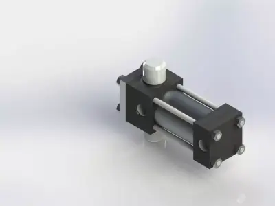 Hydraulic Cylinder Free 3D model