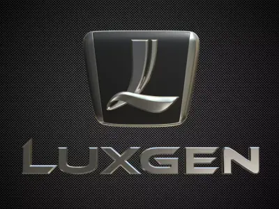 luxgen logo 3D model