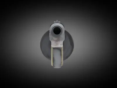 Vanishing rifle Low-poly 3D model