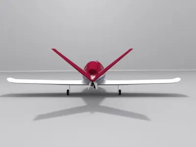 Cirrus Vision SF50 Low-poly 3D model