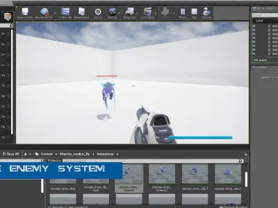 Flying Monster  Low-poly 3D model