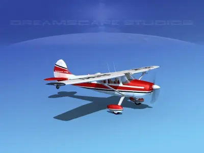 Cessna 170 Pipeline Patrol 3D model
