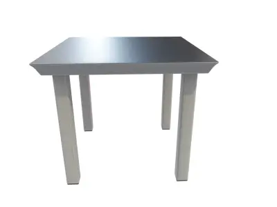 Outdoor Table Low-poly 3D model 14