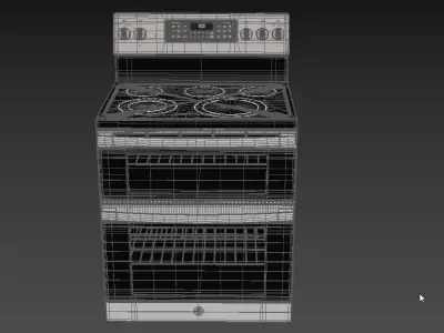 GE Electric Double Oven Convection Range JBS86SPSS 3D model