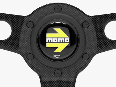 Momo Prototipo Steering Wheel 3D model