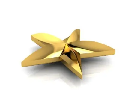 Military 3D 5 FIVE Point Star 3D print model