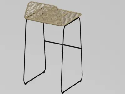 CHAIR BAR STEFANO 3D model