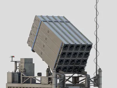 Iron Dome Low-poly 3D model