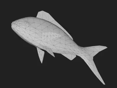 Snapper Low-poly 3D model