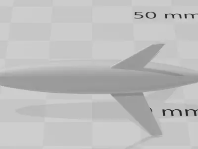 American WW2 JB3 Tiamat Missile  Various Types USA 3D print model