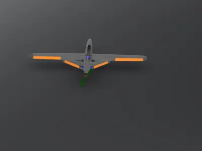 Unmanned Aerial Vehicle 3D print model