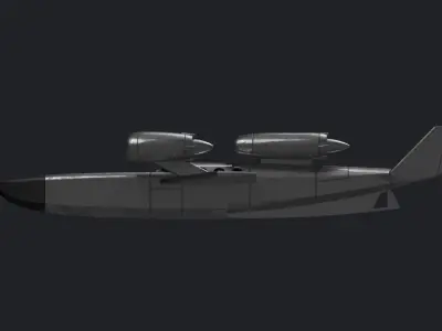 Convair Submarine Aircraft 3D print model