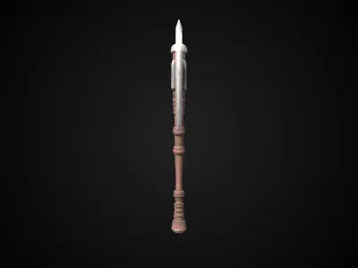 Stylized Dwarf Sword - Boulderbite - Game Ready 3D model