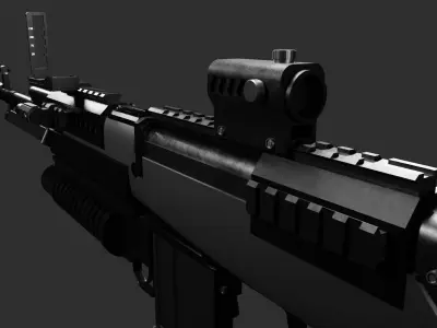 SKS Modified Free 3D model