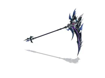 Succubus Scythe Low-poly 3D model