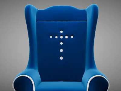 Cone throne chair Free 3D model purchase