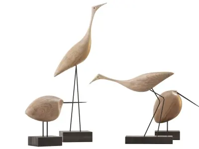 Beak Bird Teak 3D model